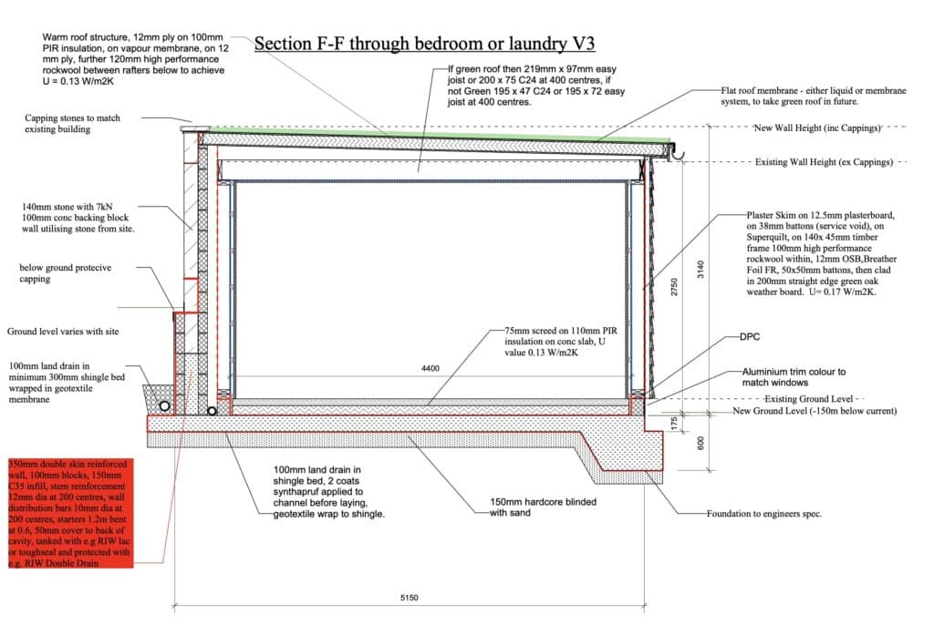 Construction design of oak terrace shelter design build Kent Sussex